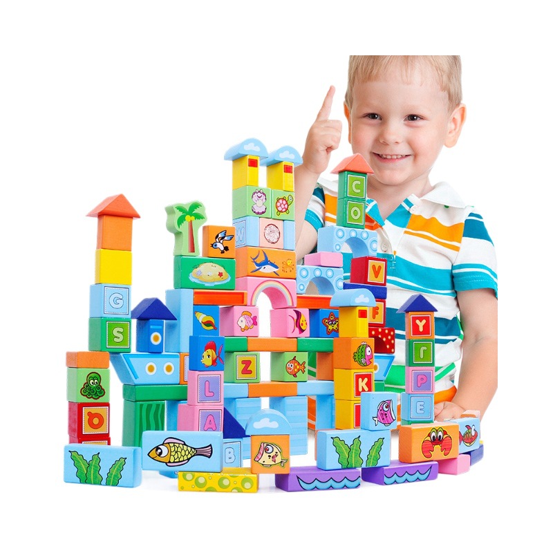 100 piezas de bloques de construcción para bebés y niños