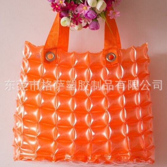 格萨批发供应充气泡泡袋子  加工时尚PVC手提袋 充气PVC手提袋