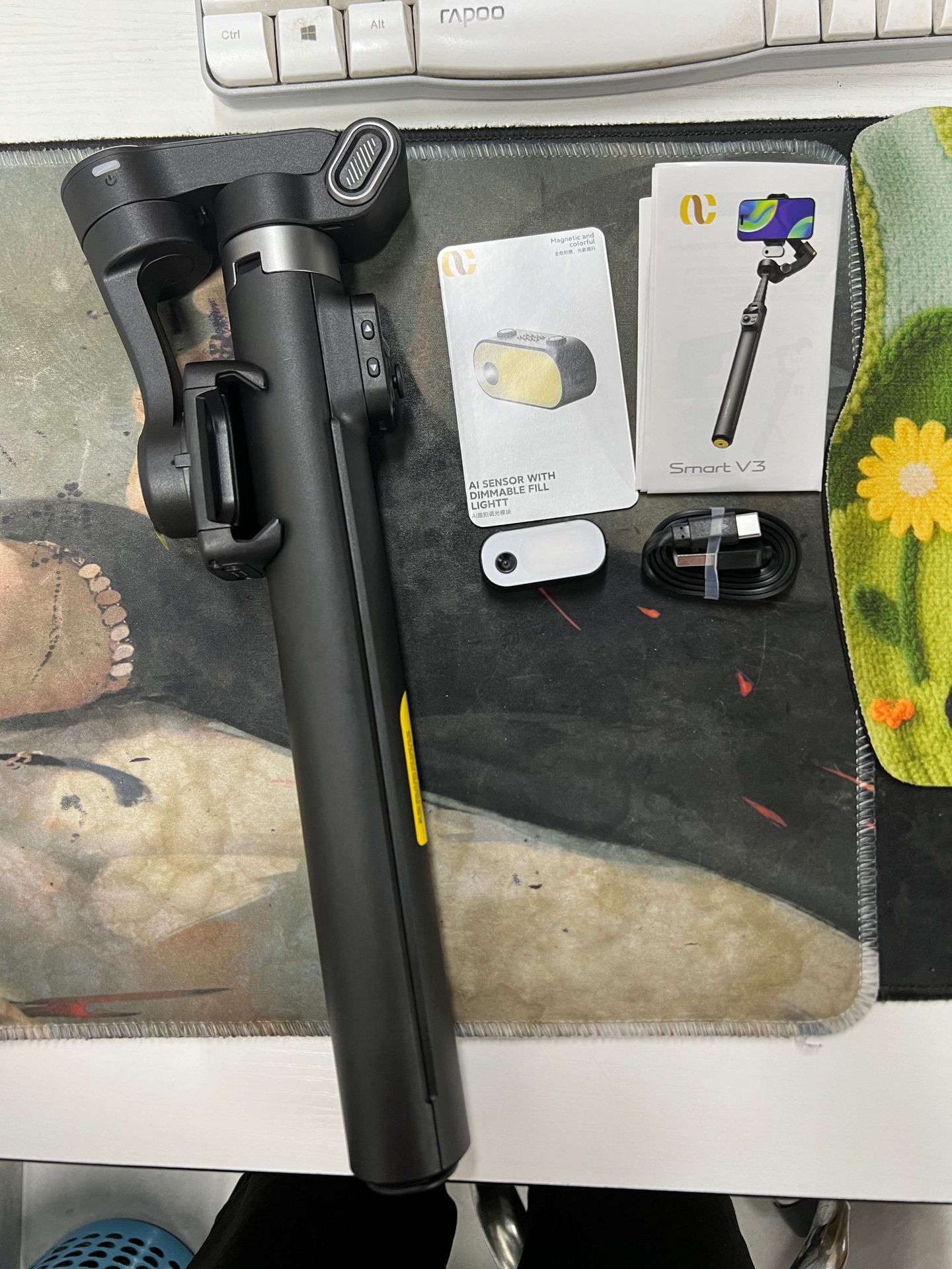 奥川smart xe携帯雲台安定器三軸手持ち手ぶれ補正バランス撮影ディザトーン生放送自撮り棒