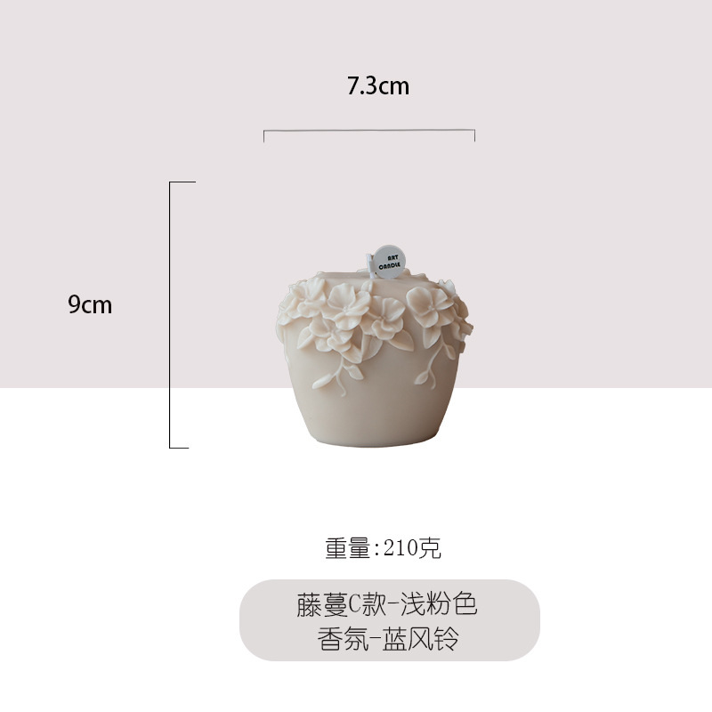 Velas aromáticas con forma de vid, adornos decorativos, recuerdos, venta al por mayor, productos artesanales de alta gama populares