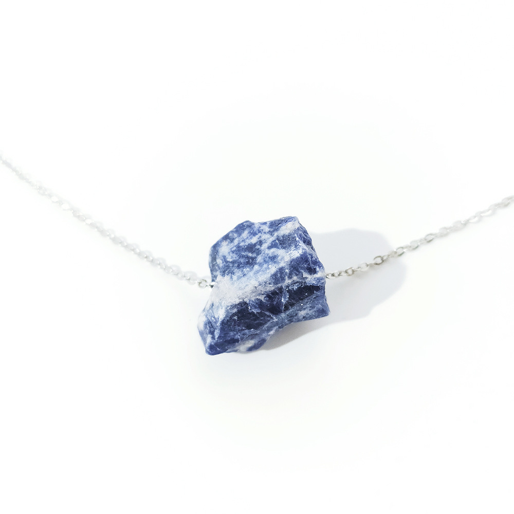 Daily, Shopping Occasion Retro Geometric Natural Stone Pendant Necklace 1 Piece