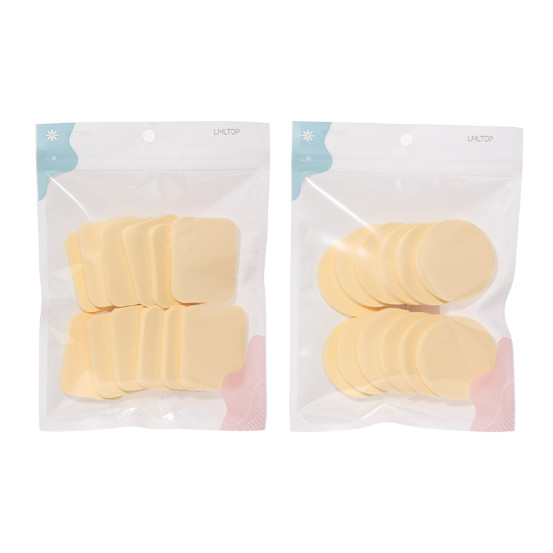 LMLTOP polvo cuadrado redondo 12 piezas de estudio de maquillaje especialista en polvo de maquillaje A80241