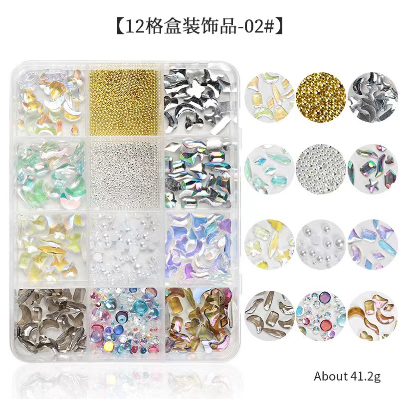 Explosión 3D aurora estereoscópica corbata de mariposa flores joyas de manicura resina roja red taladro plano accesorios de perlas semicirculares