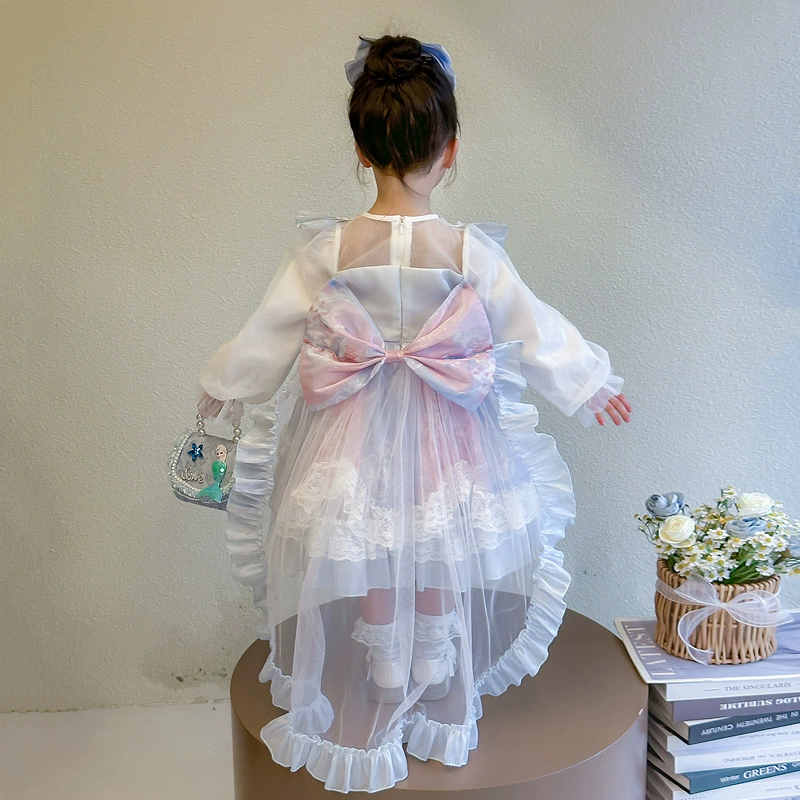 Demi-season small princess costume, children's dress, Lolita style, western style, tulle