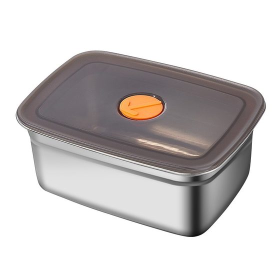 [Cross-border] Thickened Stainless Steel Fresh-keeping Box Special Sealed Box for Refrigerator Food Sub-box Outdoor Picnic Lunch Box