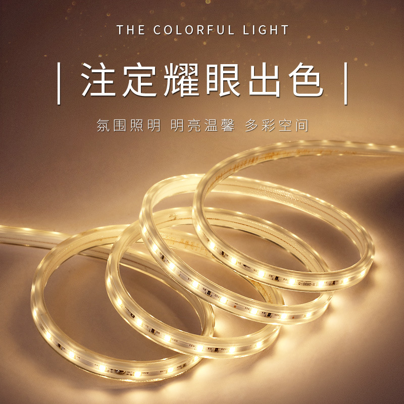 Three Heroes Aurora LED Strip Living Room Home Use Light Bar Line Light No Video Strobe 220V High Voltage LED Strip