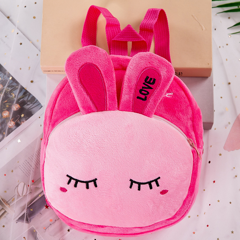 2024 nueva mochila de felpa de moda para niños de dibujos animados lindo jardín de infantes 1-3-4 años para niños y niñas