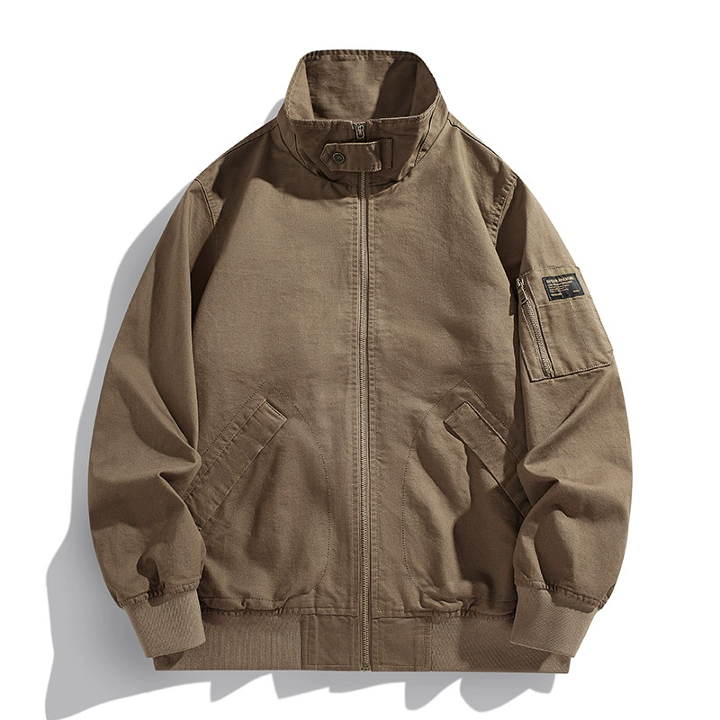 2024 зима новая мужская мода карман куртка теплая многокарманная куртка мужская хлопчатобумажная летная одежда