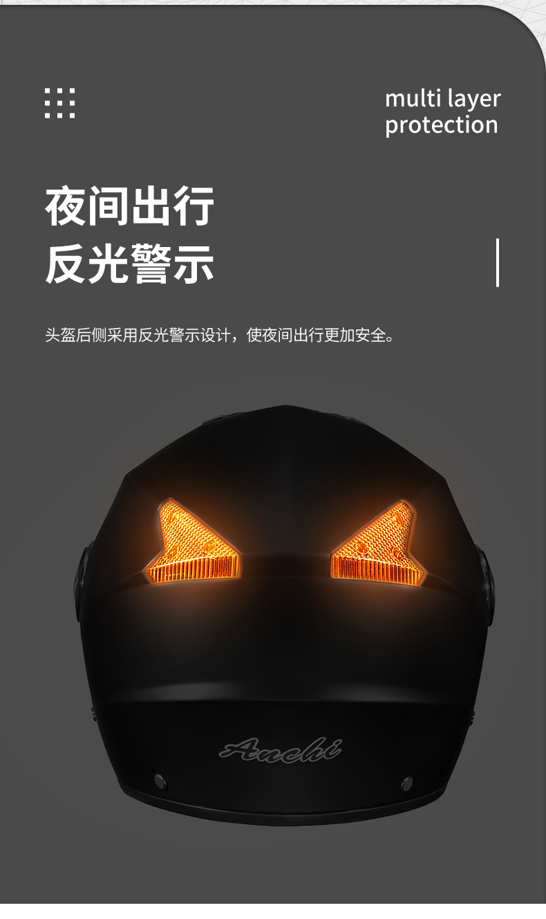 Motorcycle Helmet Dual Visor Safety Helmet Anti-Fog Sunscreen