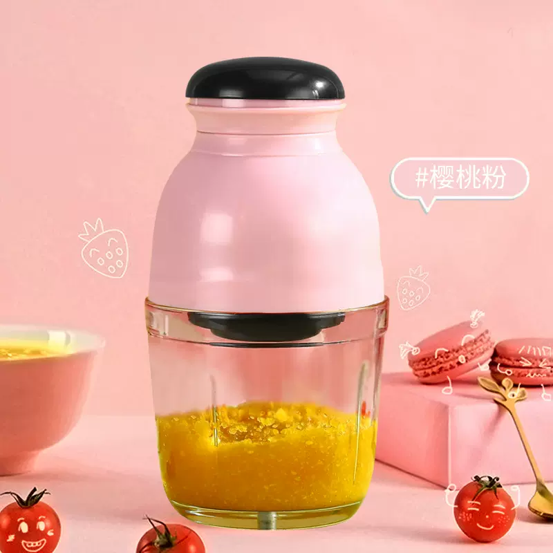 辅食机玻璃杯米糊搅拌研磨器厨房绞辣椒碎蒜泥切菜器批发300毫升