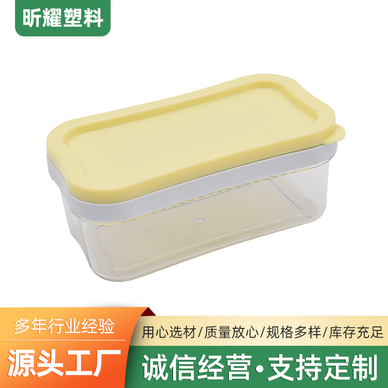 Caja para cortar mantequilla para refrigerador, caja de almacenamiento para queso, contenedor para queso con tapa, caja de conservación, caja de almacenamiento, divisor para caja de mantequilla