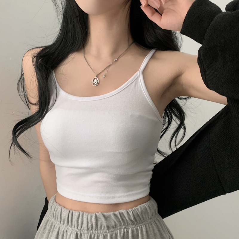 Summer solid tank top