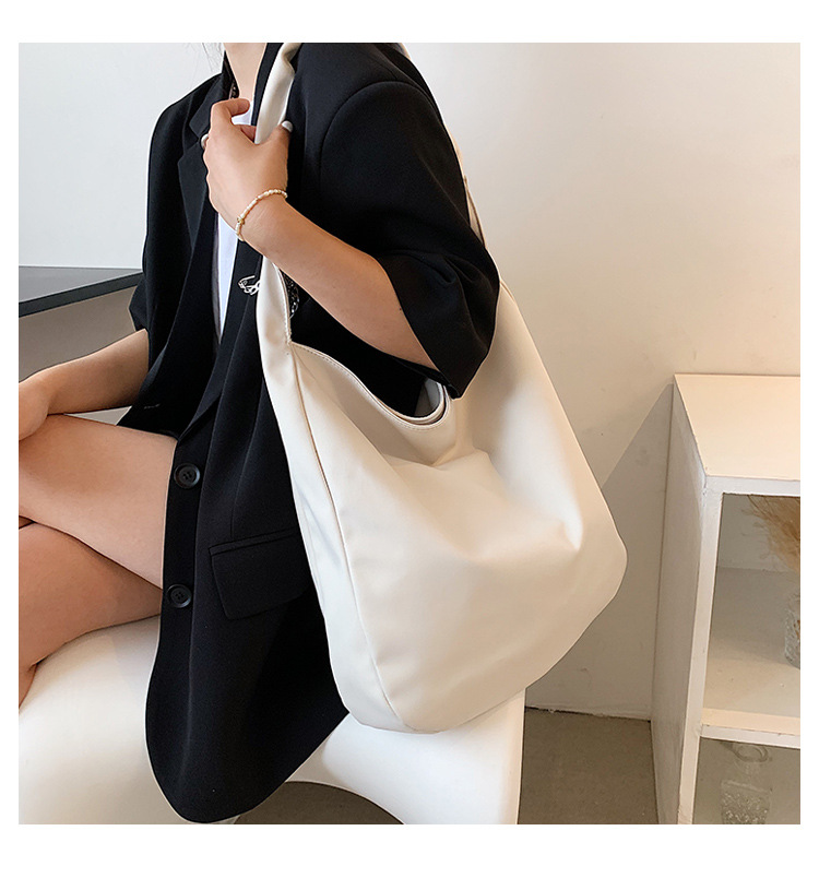 Korean fashion texture largecapacity shoulder tote bagpicture2