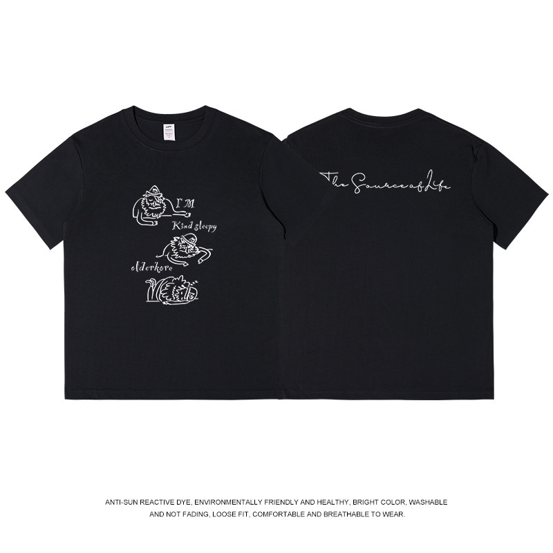 メンズファッションブランド カジュアル半袖 男女兼用 カップル向け シンプル 夏 プリントTシャツ 綿100% ホワイト 万能トップス インスタ映え|undefined