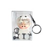 Transparent bubble Mart button, a doll hanging bag, transparent flip cover, press the buckle bag out of the rounded corner box storage bag