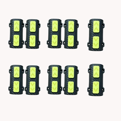 Other Electric Vehicle Accessories bar reflective anti-collision cover 22mm/25mm - 22mm-protective-bar-anti-collision-strips-10-pack-includes-screws-anti-collision-soft-silicone-pads-in-random-colors