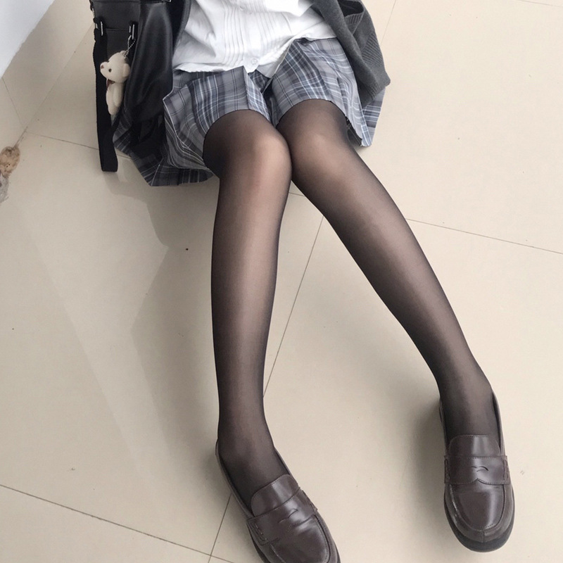 블랙 스타킹 더블 맨다리 신기 기모 가을 겨울 누드 느낌 스타킹 더블 블랙