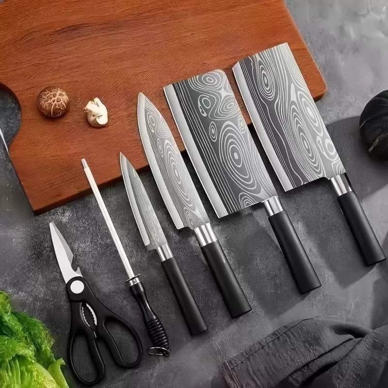 Дамасская кухонная посуда набор детской кухни из нержавеющей стали Yangjiang