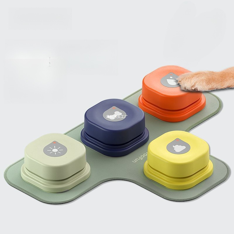 宠物交流按钮狗狗发声盒说话玩具录音发声器按铃器小动物对话训练