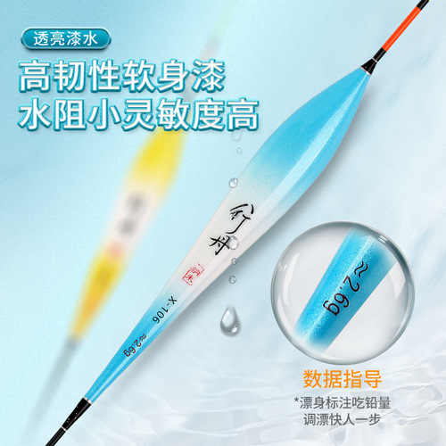 Fishing float nano float highly sensitive crucian carp mixed culture eye-catching thick tail buoy fishing gear shallow water fish float fishing supplies