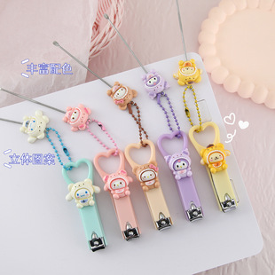 Honghui Cute Cartoon Nail Clipper with Ear Spoon Pendant Convenient Nail Clipper Girl Manicure Manicure Nail Clipper Wholesale