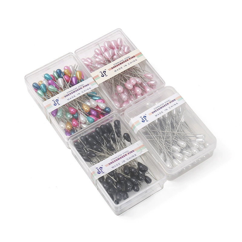 Цветные штучные штыки с жемчугом для фиксации 80 шт/штучные штыки для одежды