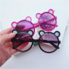 Children's sunglasses, cartoon sun protection cream, glasses, with little bears, UF-protection