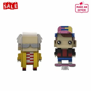 C6999 Dr. Brown and Marty Mcfly B-R-I-C-K-Headz 330 Type Movie Parts