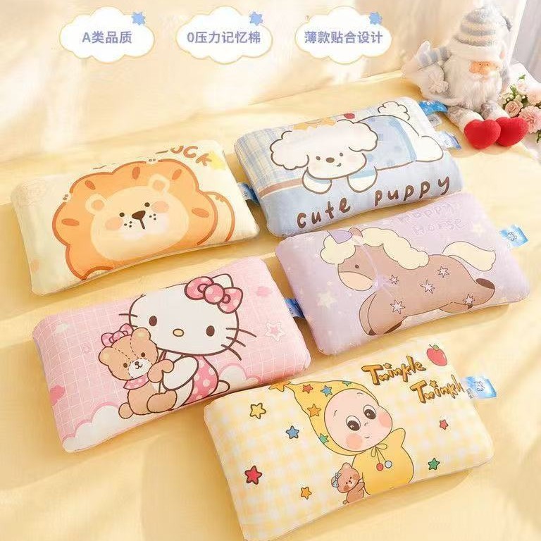 Back-to-school season student memory foam pillow, special nap pillow for kindergarten, cute animal design, student nap neck support pillow