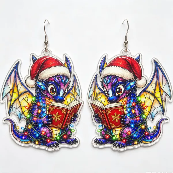 Cross-Border Earrings Cartoon Horror Bat Acrylic Halloween Earrings for Women Halloween Earrings Pumpkin Acrylic