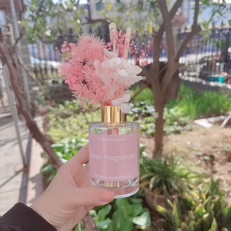 新款马卡龙色系无火香薰房间持久留香家居永生花摆件卧室客厅香氛|undefined