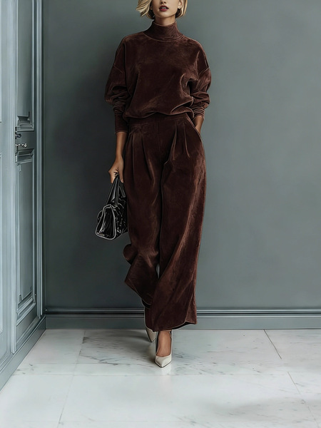 autumn demi-season velvet sports suit for leisure
