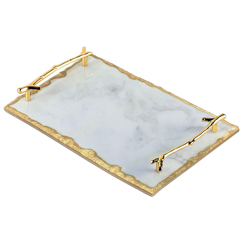 Starry Sky White Phnom Penh 30*20cm Tirador de rama dorada