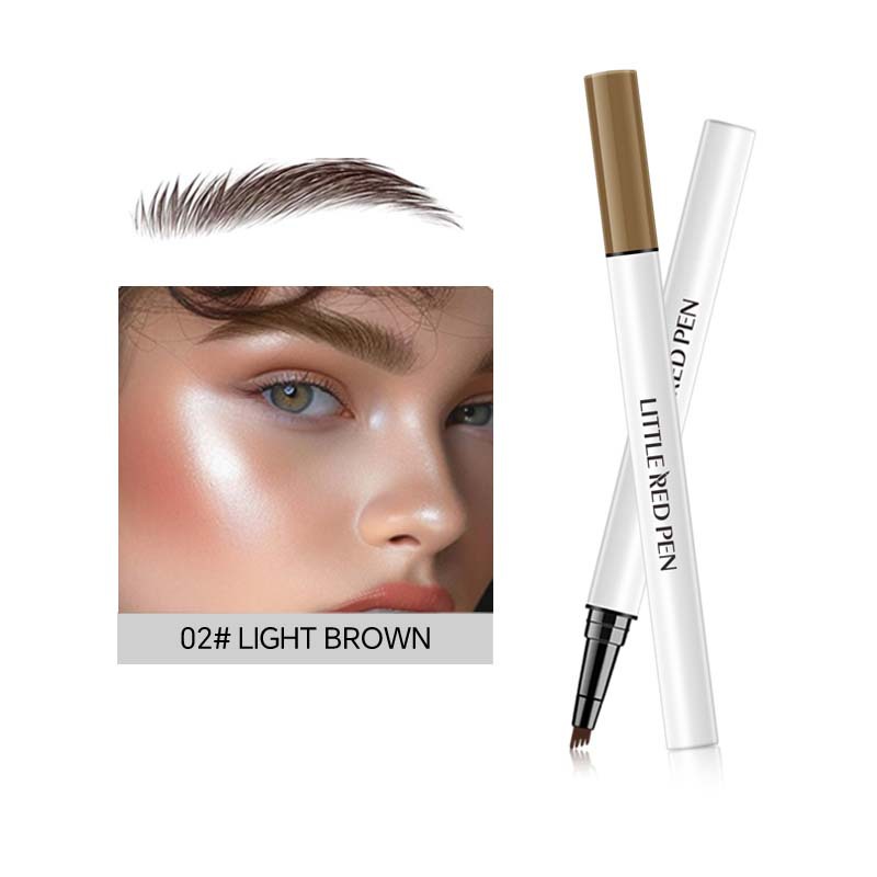 PAGE VINE transfronterizo especial para lápiz de cejas de cuatro puntas impermeable, crema de cejas sin mareo, maquillaje de cejas salvajes de núcleo duro