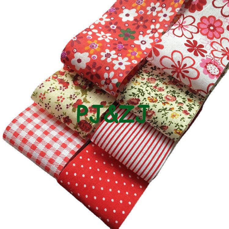 DIY hecho a mano de La Flor de tela al por mayor de algodón patchwork grupo 5*50cm multicolor de algodón hecho a mano floral de tela