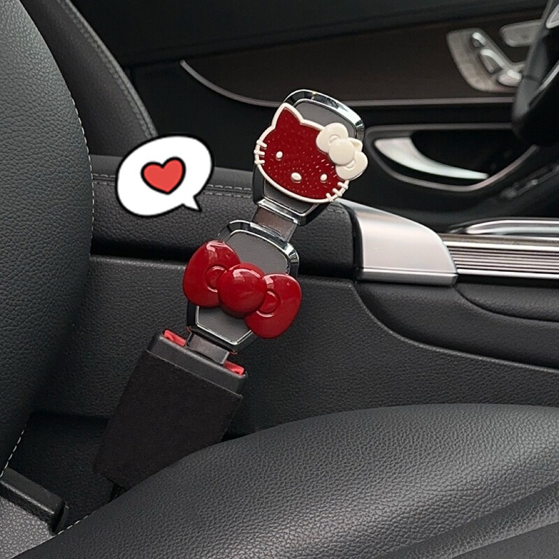 Cartoon cute car safety wear extension buckle plug car rear wear extension holder feeling