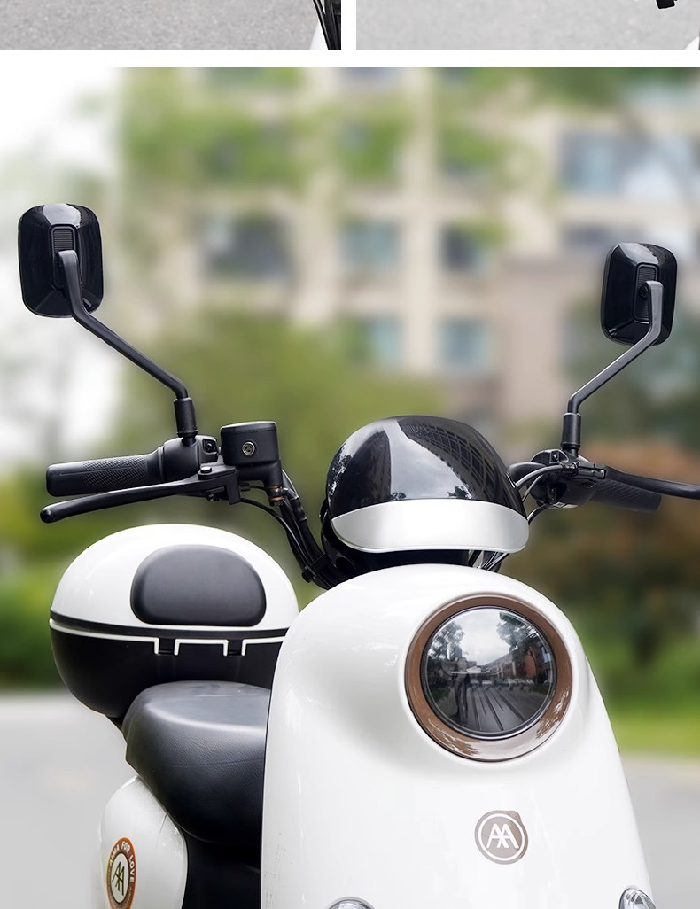Electric Vehicle Rearview Mirror, Universal Reflective Mirror, High-Definition Convex Mirror, Square Bicycle Reversing Mirror