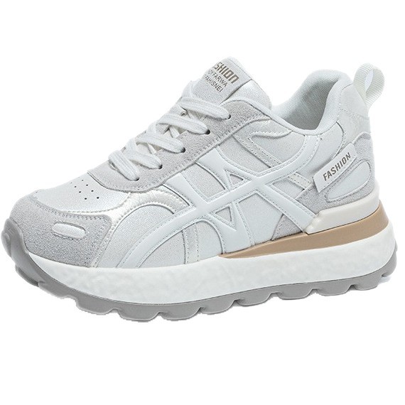 2025 otoño nuevo pequeño papá zapatos casuales Gump zapatos de moda universal red explosión zapatos deportivos de suela gruesa mujer