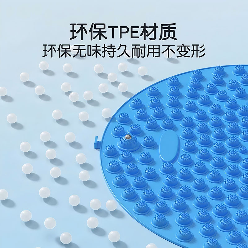 指压板足底按摩垫家用小冬笋压指板脚底圆形慢跑按摩垫凸点加高款|undefined
