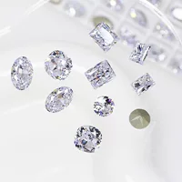 Dongzhou Star Цирконий Ледяной цветок с острым дном Стеклянный бриллиант DIY Ювелирные аксессуары Ожерелье Серьги Аксессуары с бриллиантами Производитель по индивидуальному заказу