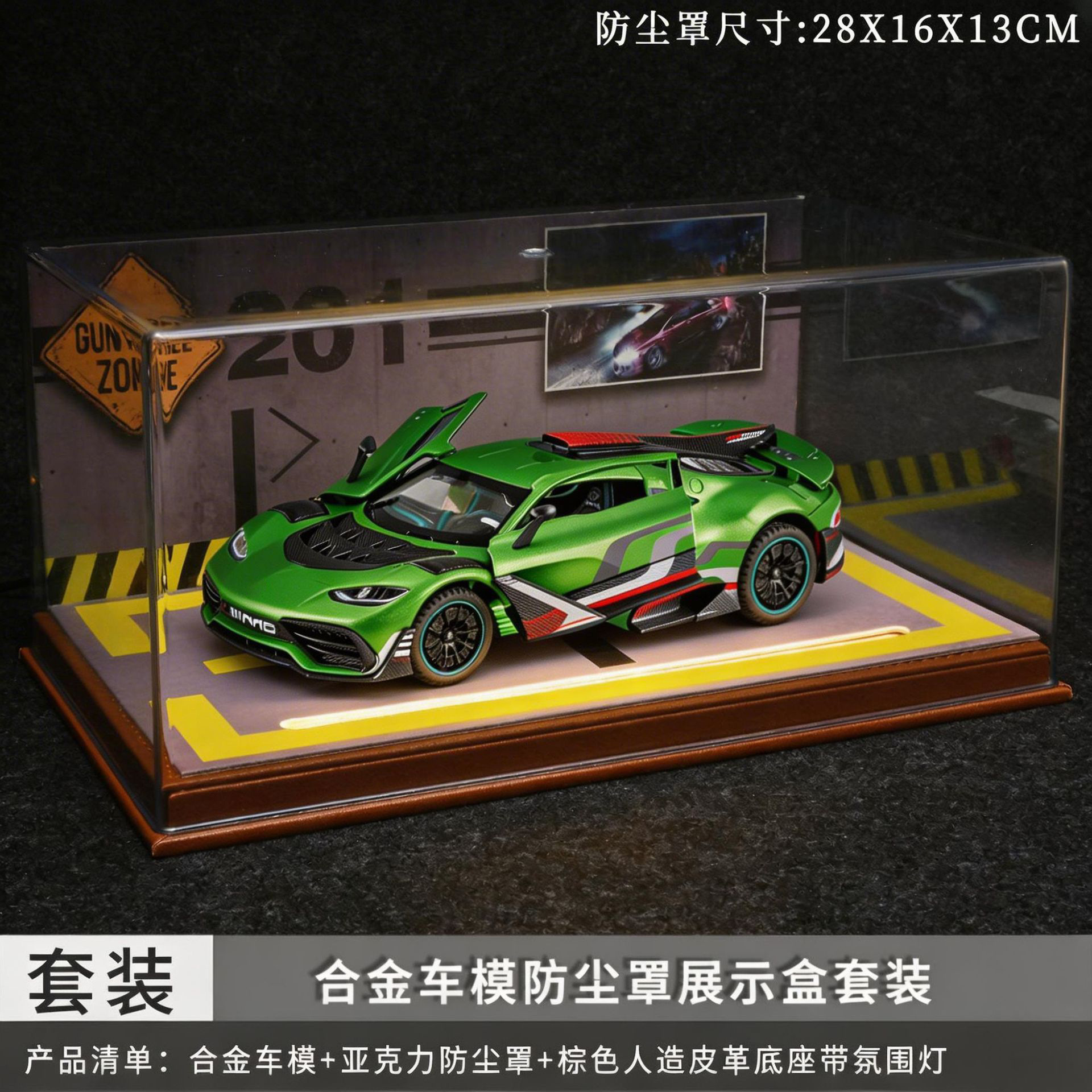 1:24 Ben ONE Street Car Edition Return Power Sound Light Alloy Modelo Decoración de coche Niños Niños Juguetes Recomendación en vivo