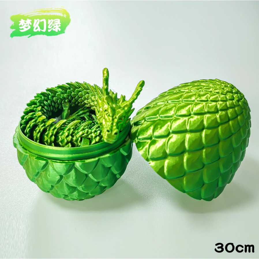 Adorno de Dragón Chino en Impresión 3D de PLA Articulado para Decoración y Regalo