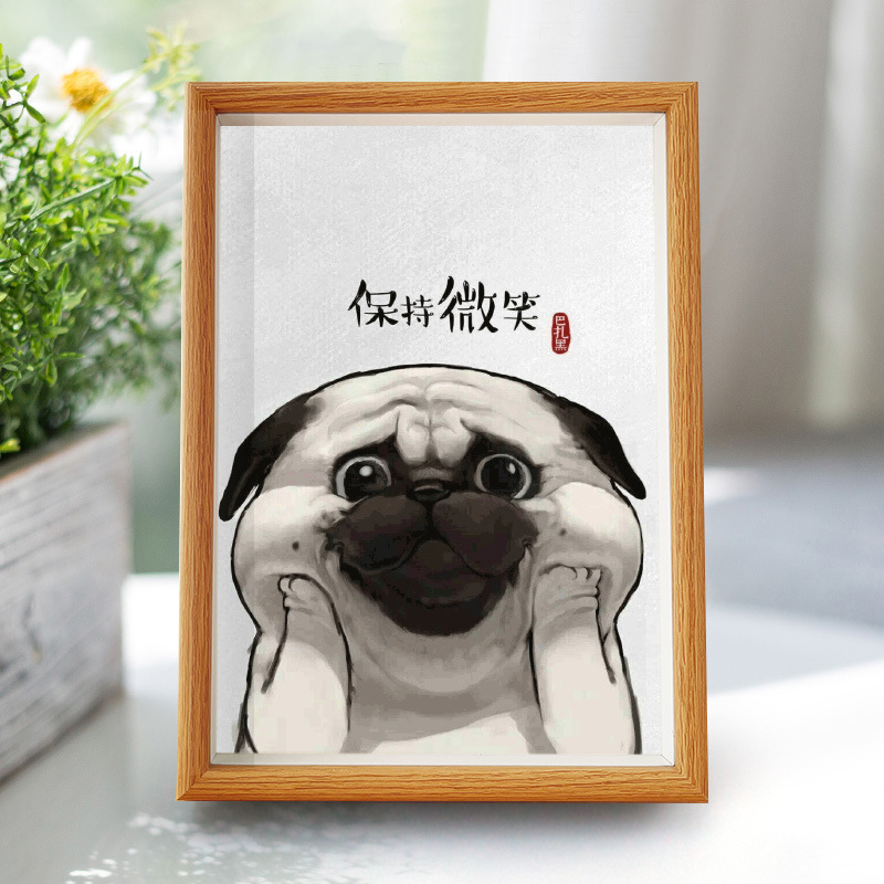 Keep Smile Creative Pet Cat Dog Photo Print Framed Photo Frame Effect Memorial Decoration Hanging Picture Photo Frame Keep Smile Creative Pet Cat Dog Photo Print Framed Photo Frame Effect Memorial Decoration Hanging Picture Photo Frame
