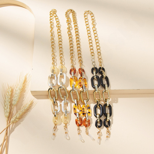 Manufacturer of Cross-border New Metal Lanyard, Necklace Anti-lost Strap, Fashion and Elegance Eyeglass Chain Accessories