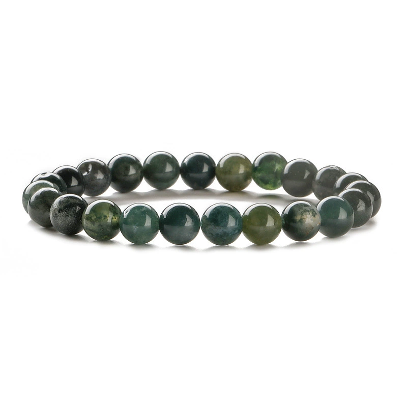 Agate бусирован bracelet? - need translation: Агатовая бусы браслет, 8 мм круглые бусины, европейский стиль, легковесный оптовый аксессуар