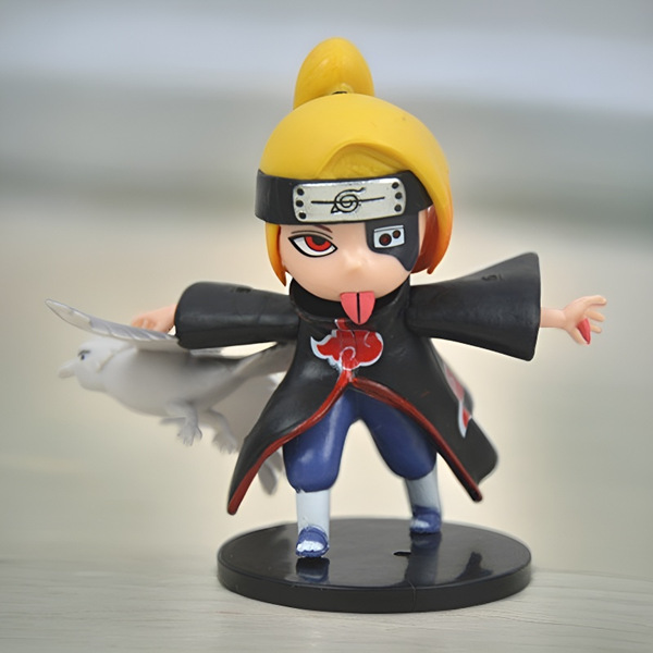 Naruto Handmade Xiao organiza muñecas de dibujos animados con tierra, modelos de juguetes, niños, estudiantes de anime de escritorio