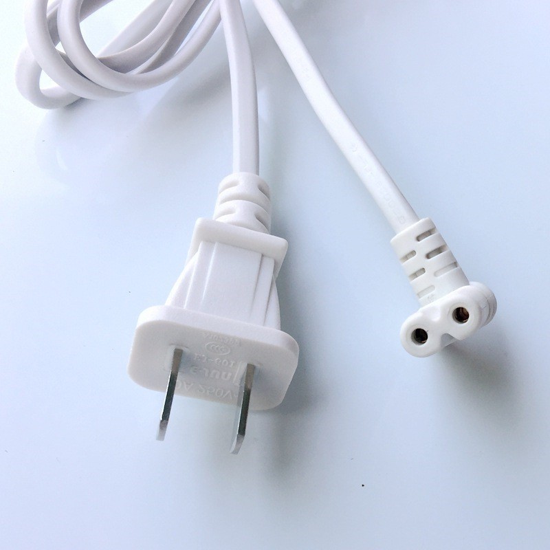 C7C8公母延长线 两孔8字尾 八字公电源线上下左右弯头8字尾插头线