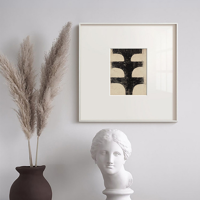 Hill Nordic Niche Art Decorative Painting-Silent Style Black and White Simple Abstract Japanese Restaurant Model Room Hanging Painting Hill Nordic Niche Art Decorative Painting-Silent Style Black and White Simple Abstract Japanese Restaurant Model Room Hanging Painting