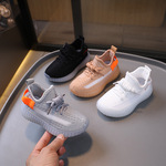 儿童椰子鞋2025春秋款男童透气飞织网鞋女童学院风软底校园运动鞋