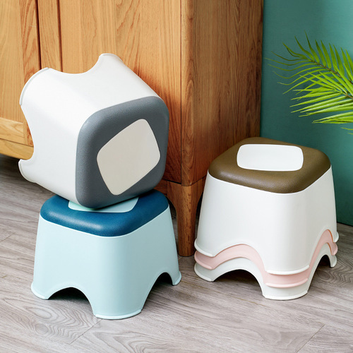 Manufacturer wholesale plastic stool home children's step stool thick cartoon footstool baby low stool small stool
